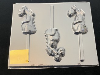 537sp Petey Dragon Chocolate Candy Lollipop Mold FACTORY SECOND